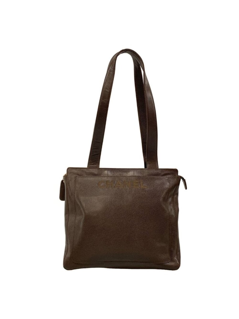 Chanel Shoulder Bag Dark Brown